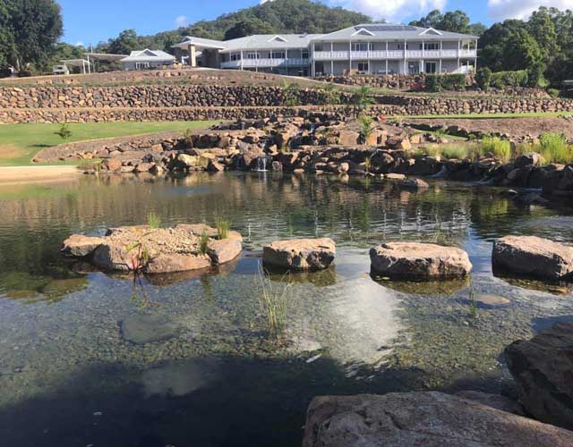 Gold Coast Rock Retaining Wall
